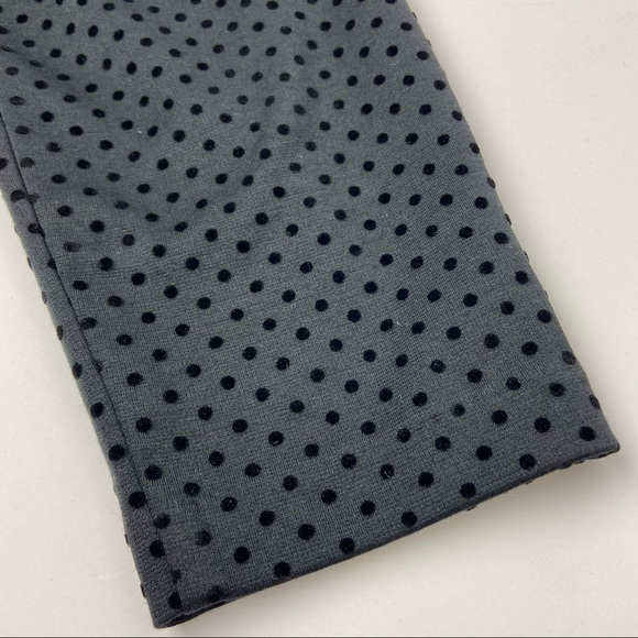 Maison Jules - Flocked Dotted Skinny Pants - Picture 7 of 7